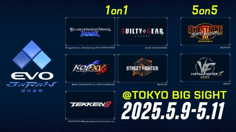 Ανακοινώθηκε το lineup του EVO Japan 2025